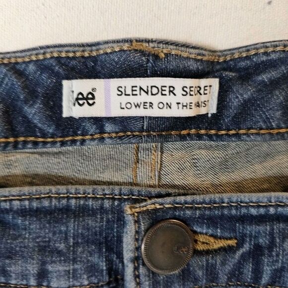 LEE Slender Secret JEANS Lower at the Waist Womens Size 14 Medium - Picture 8 of 13